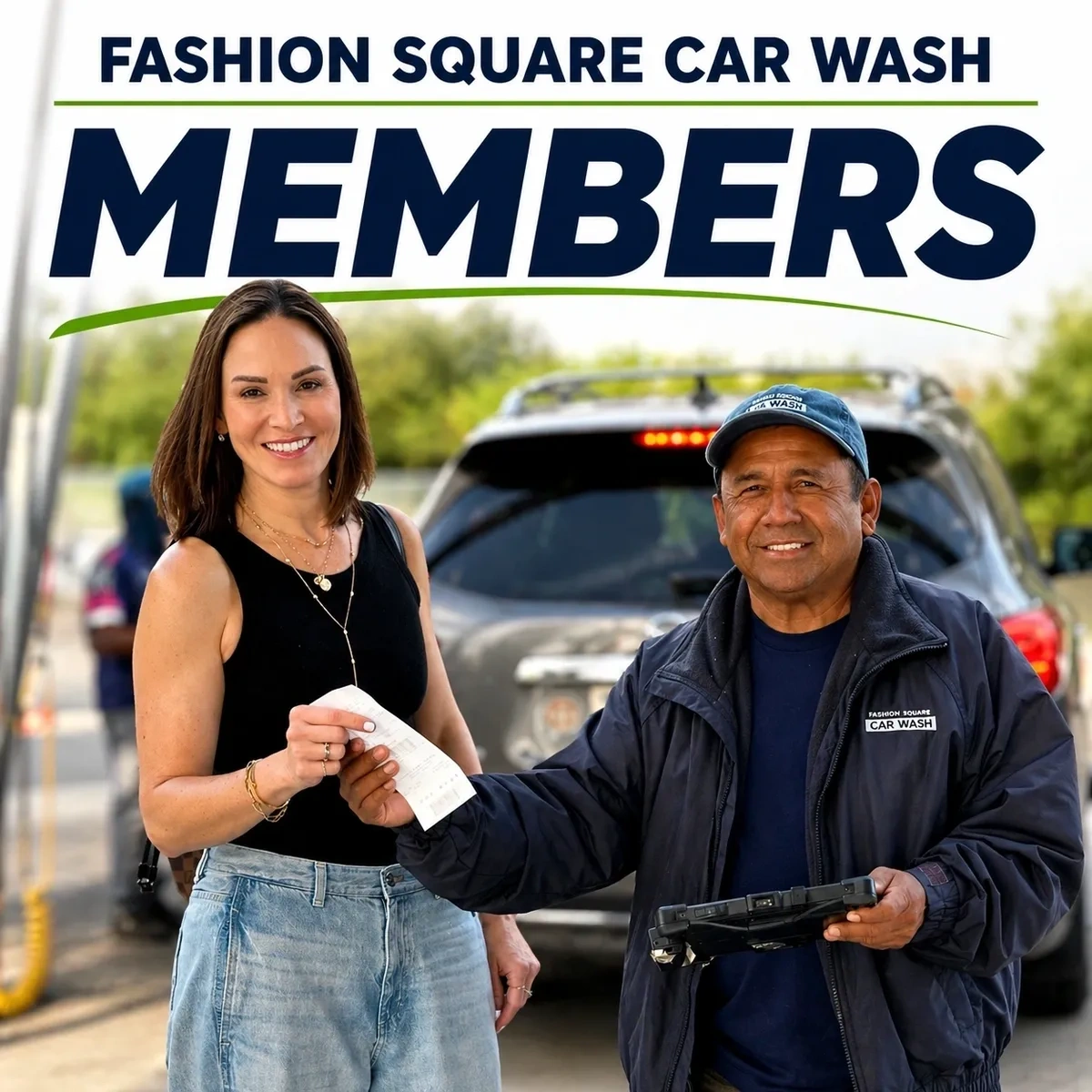 Car wash membership program at Fashion Square Car Wash